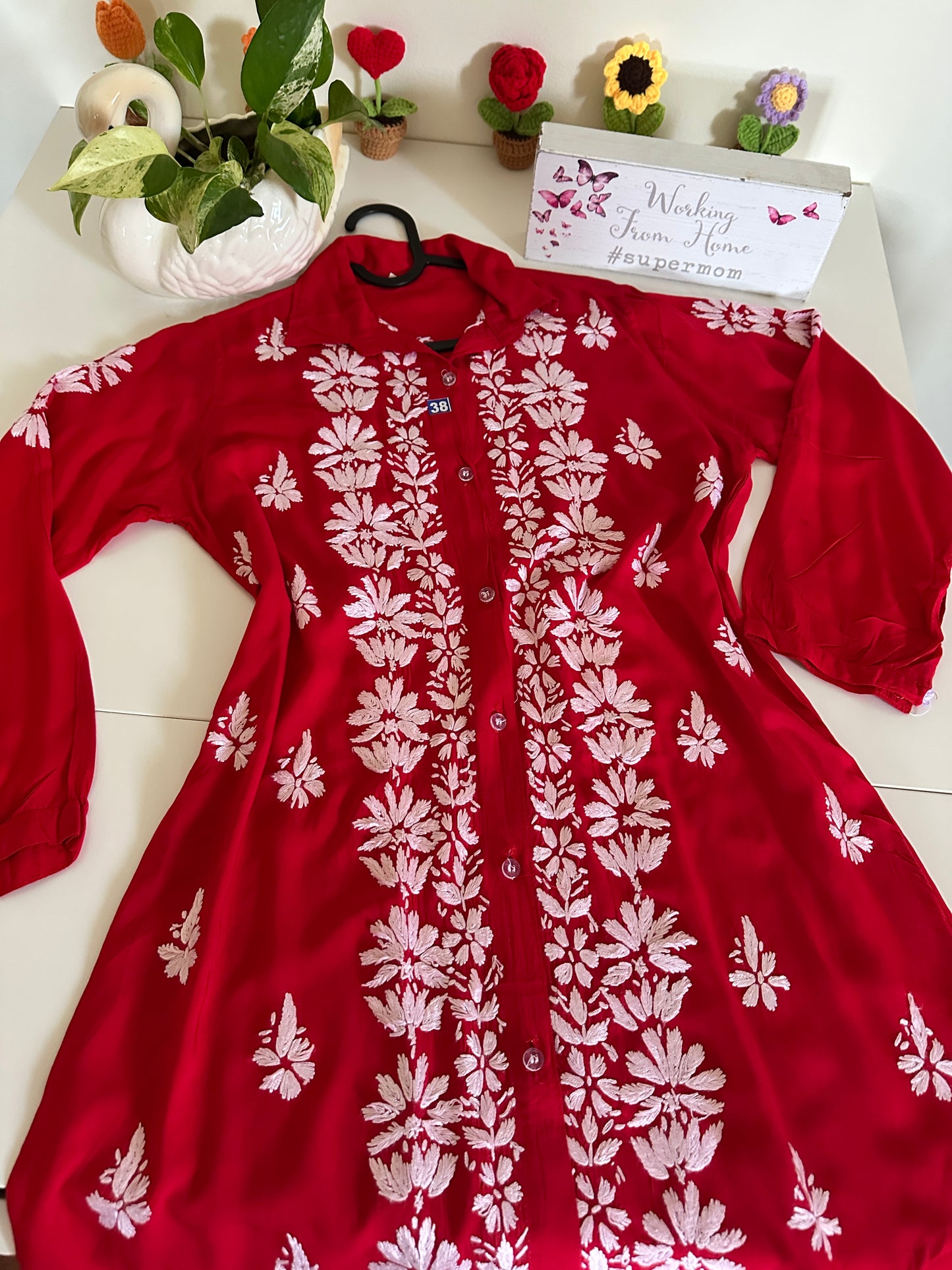 Red - Modal Madhuri Short Shirt