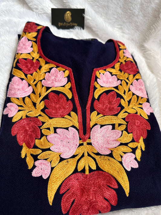 Pashmina Pheran - Navy Blue 2