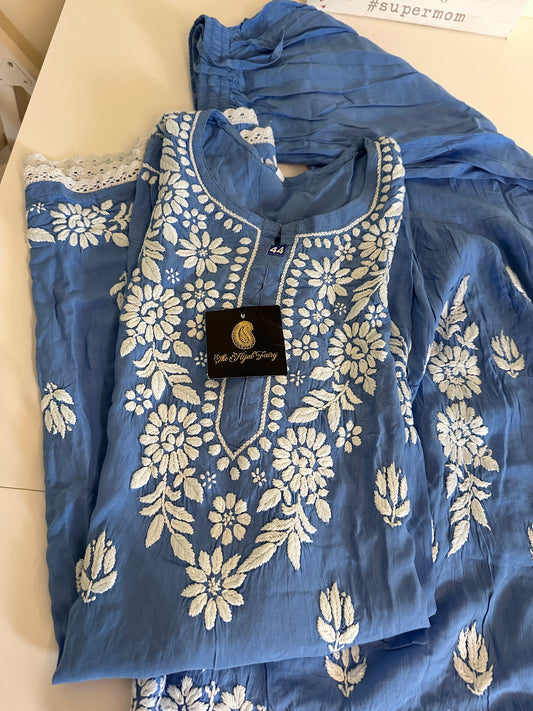 Cornflower Blue - Modal Gharara Set