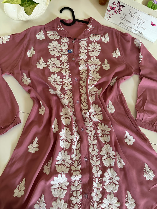 Tea Pink - Modal Madhuri Short Shirt