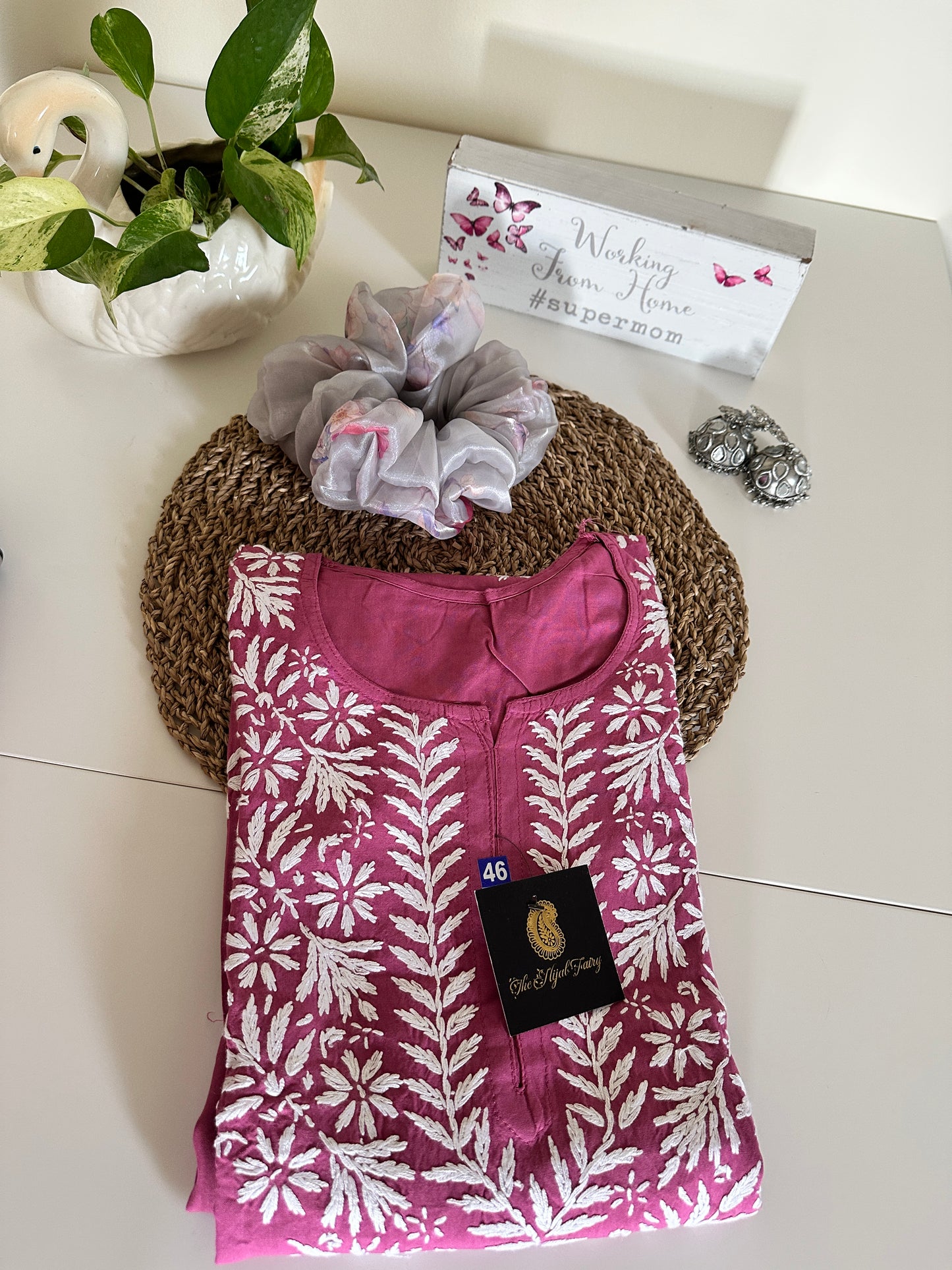 Mauve - Modal Straight Kurta