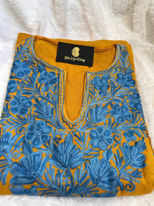 Pashmina Pheran - Mustard 1