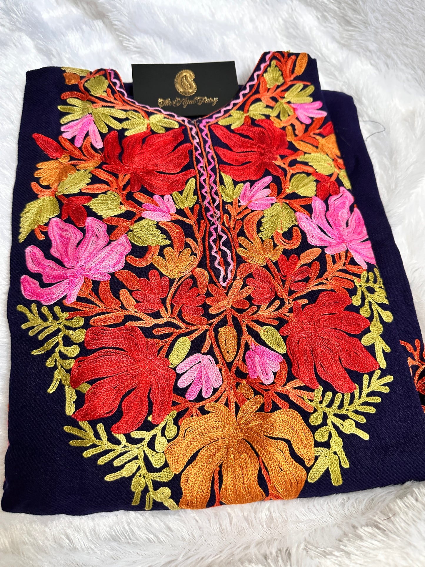 Pashmina Pheran - Navy Blue 5