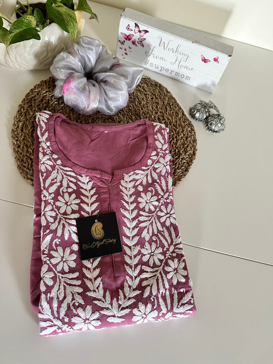 Mauve - Modal Straight Kurta
