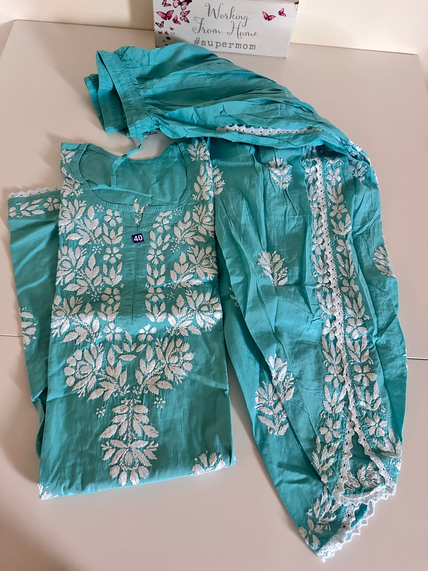 Ferozi - Cotton Dhoti Co-ord Set