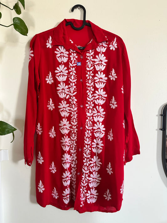 Red - Modal Madhuri Short Shirt