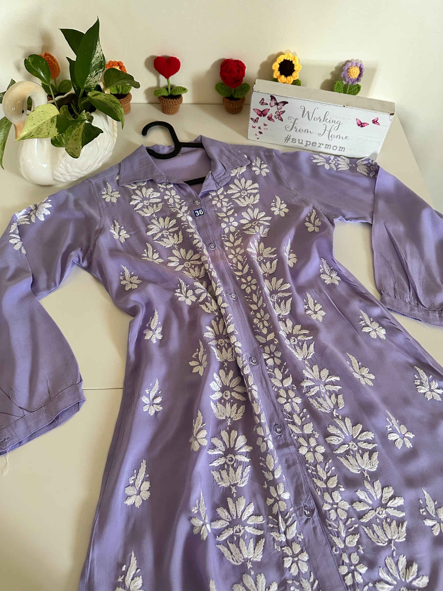 Lilac - Modal Madhuri Short Shirt
