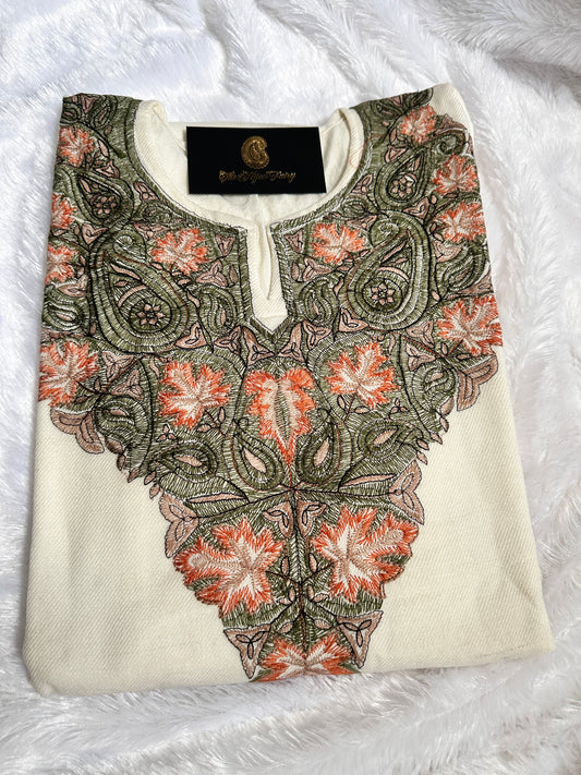 Pashmina Pheran - White 4