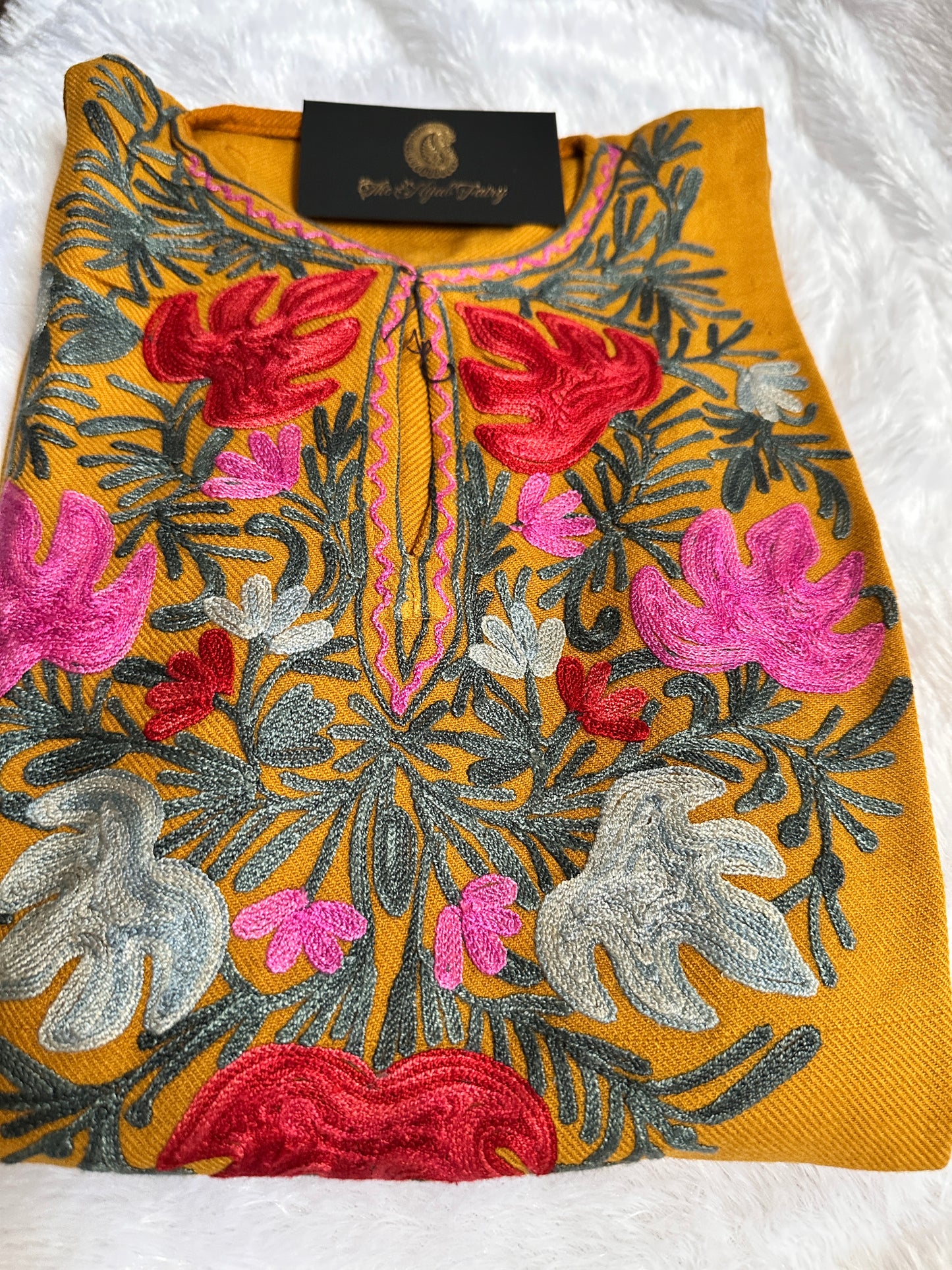 Pashmina Pheran - Mustard 3