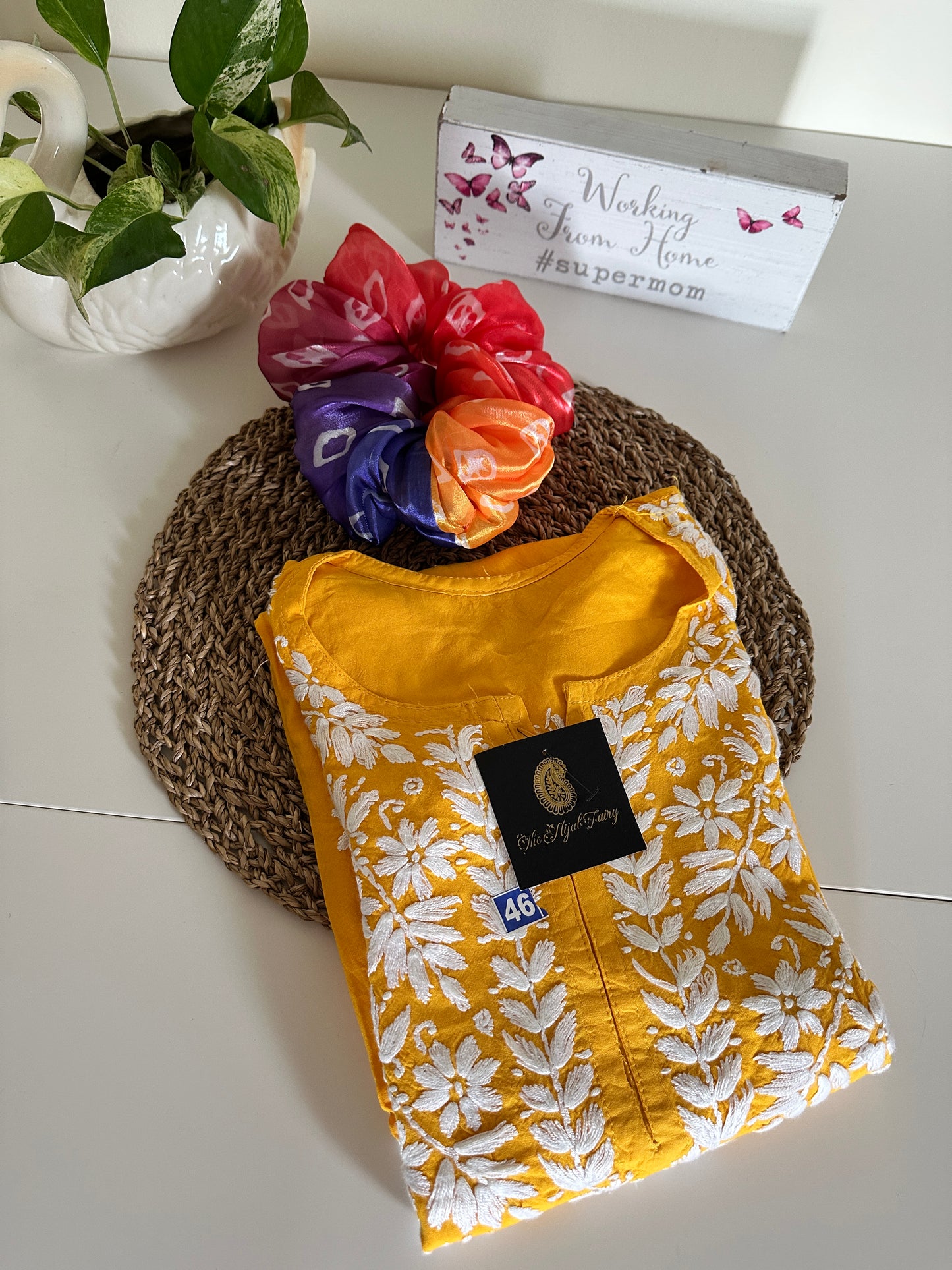 Mango Yellow - Modal Straight Long Kurta
