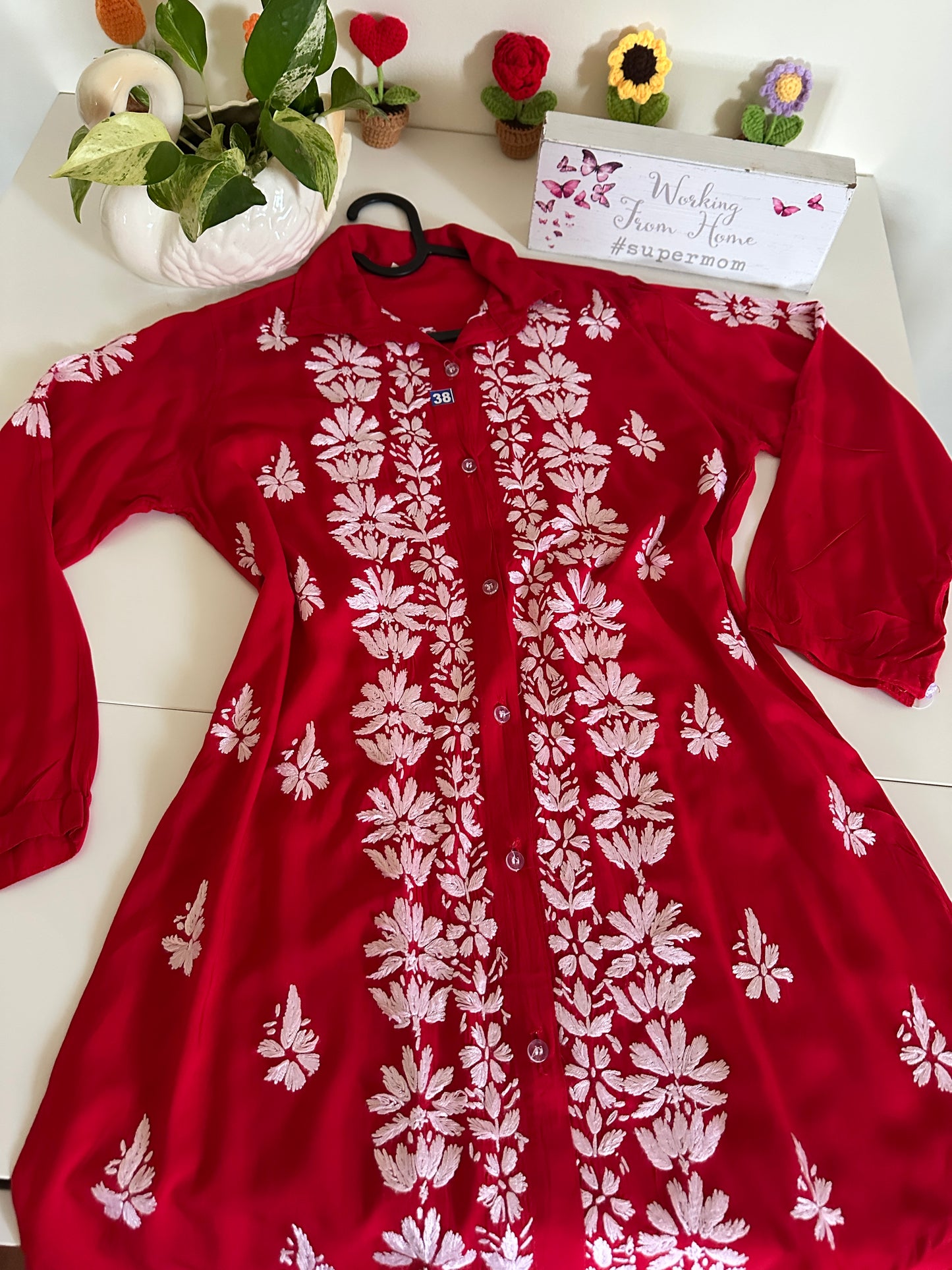 Red - Modal Madhuri Short Shirt