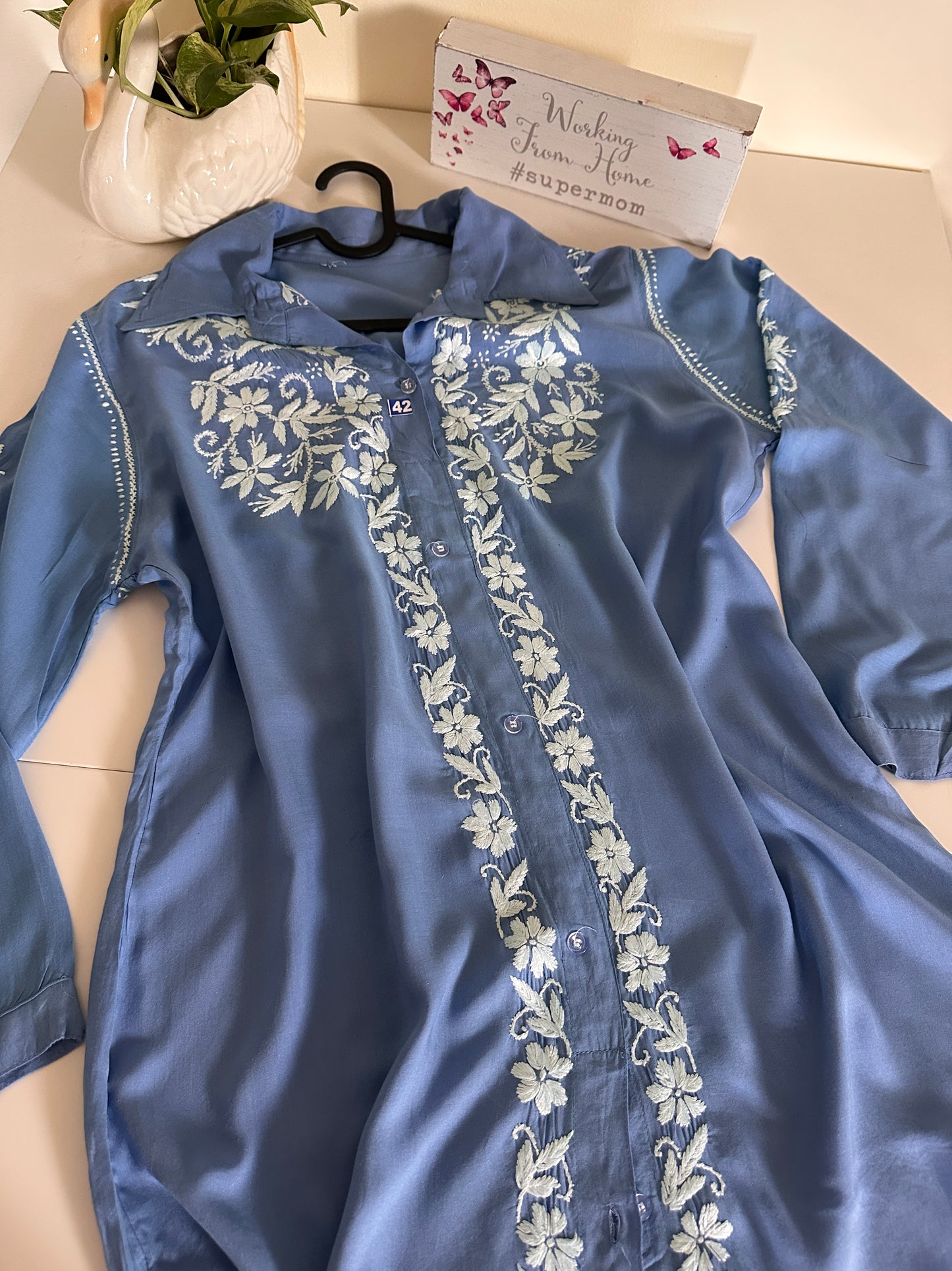 Cornflower Blue - Modal Madhuri Short Shirt