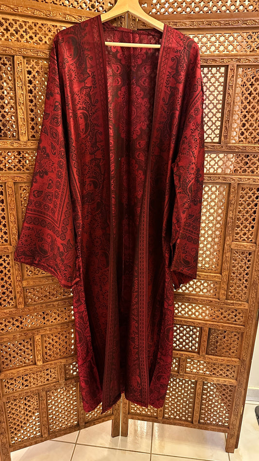 Pashmina Abaya - Maroon 3