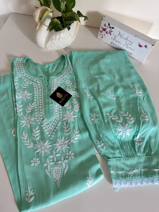 Peppermint Green - Afghani Set