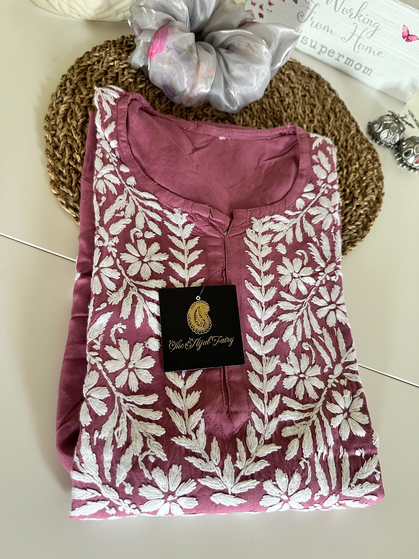 Mauve - Modal Straight Kurta