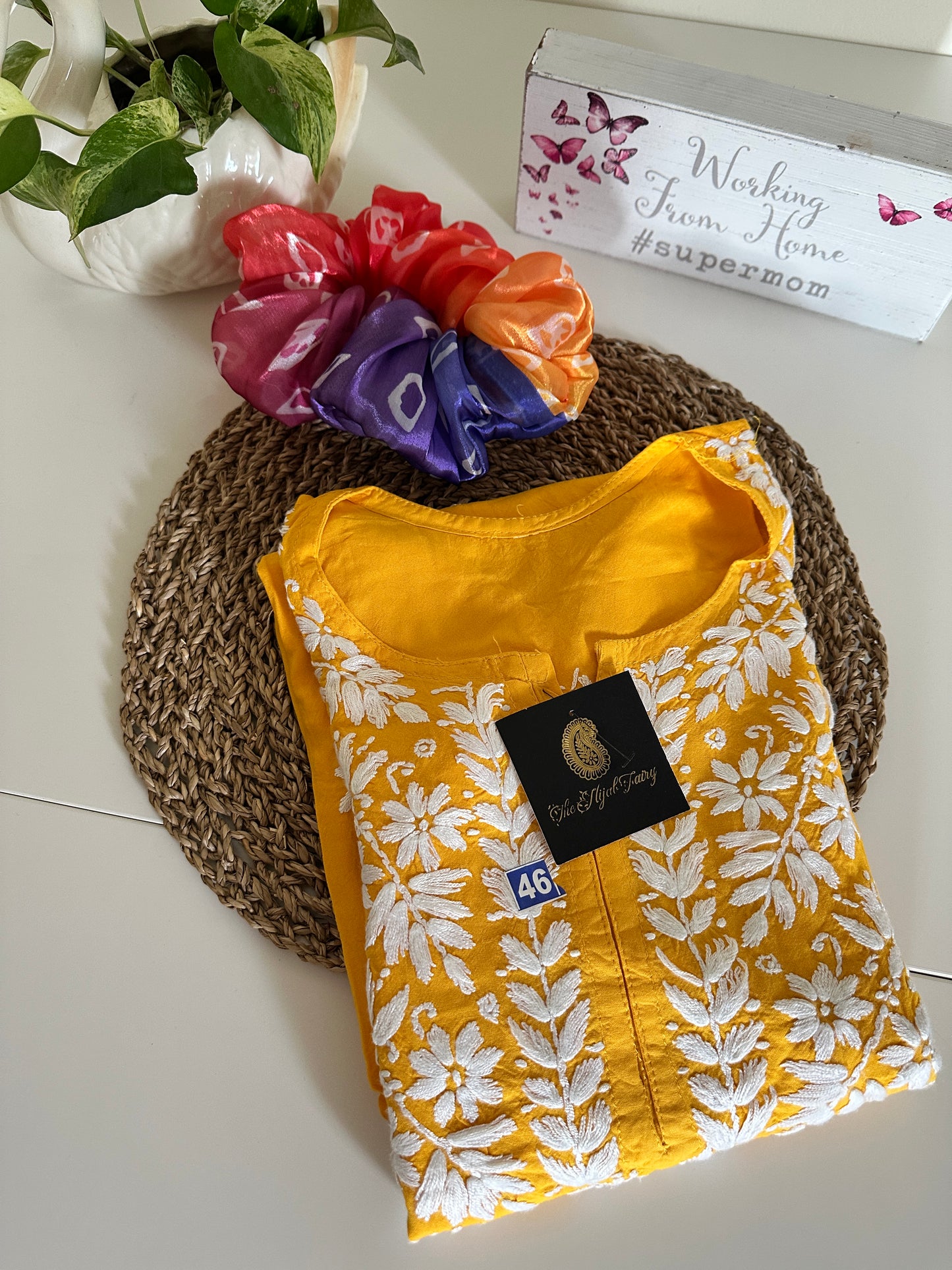 Mango Yellow - Modal Straight Long Kurta