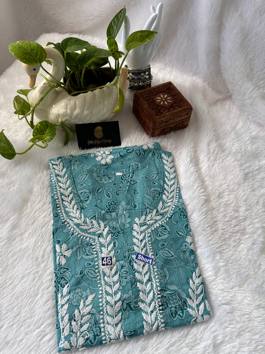 Blue - Malmal short top (design D)