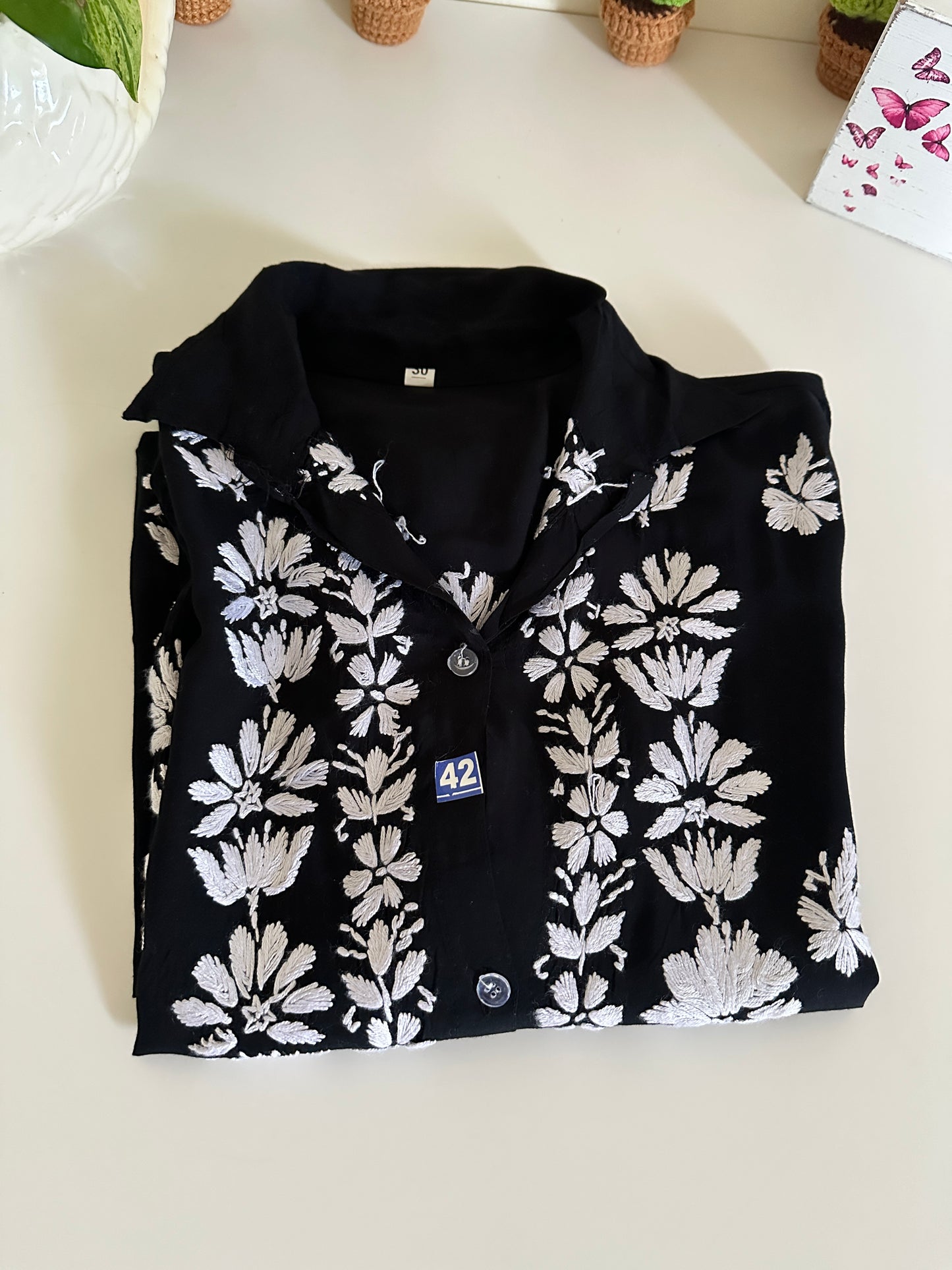 Black - Modal Madhuri Short Shirt