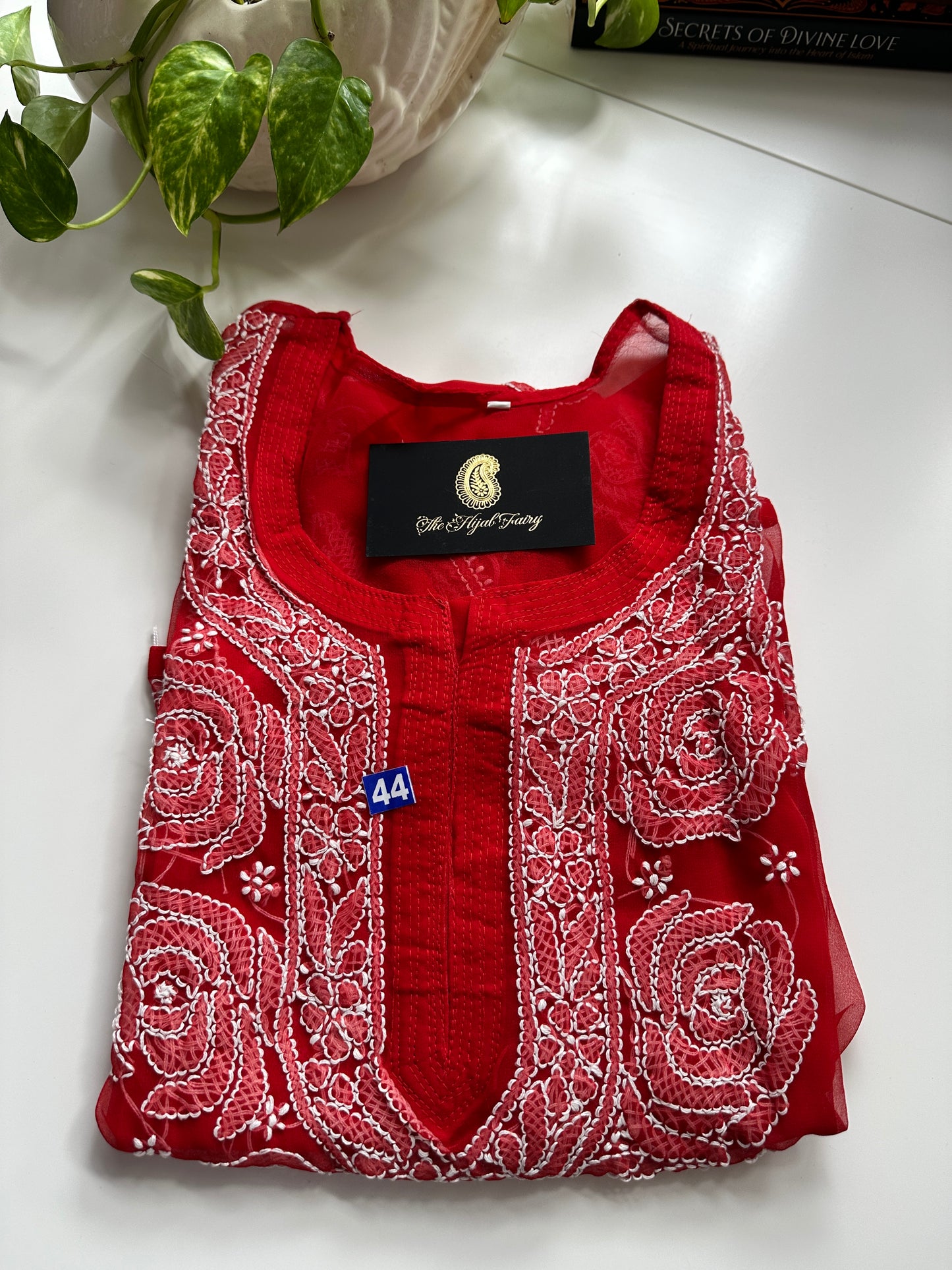 Georgette Kurta - Red