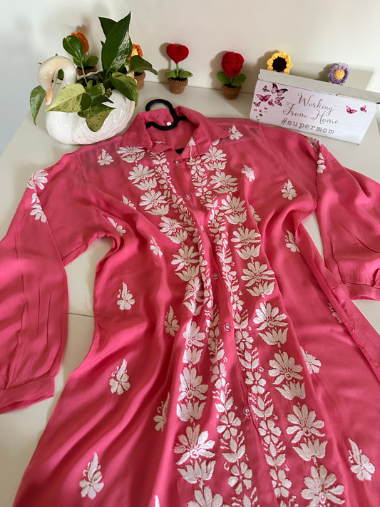 Gajari Pink - Modal Madhuri Short Shirt