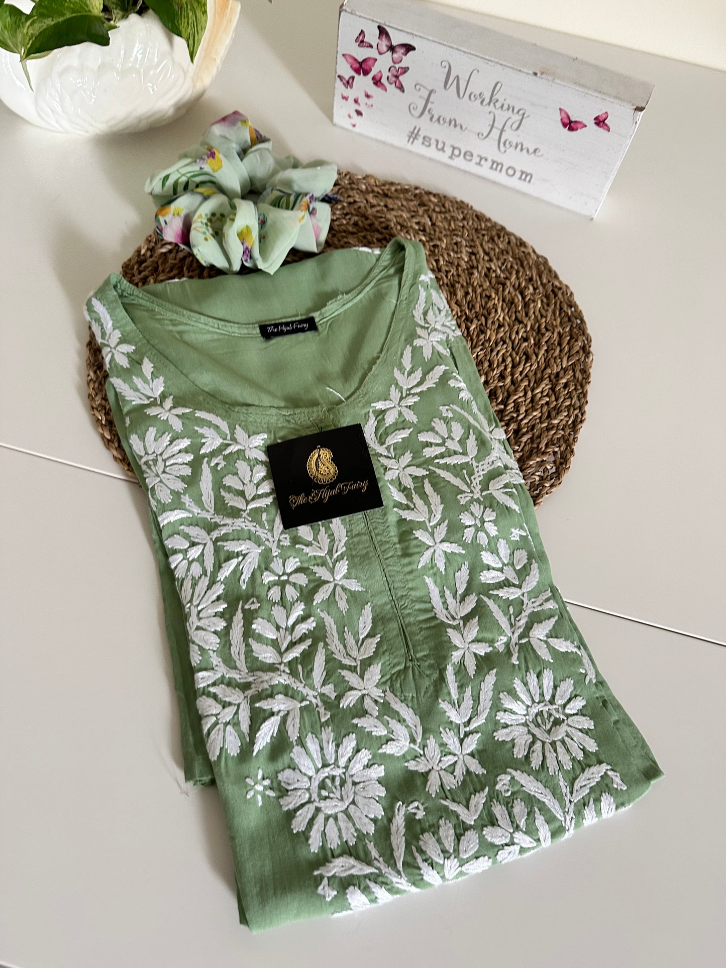 Pista Green - Modal Straight Kurta