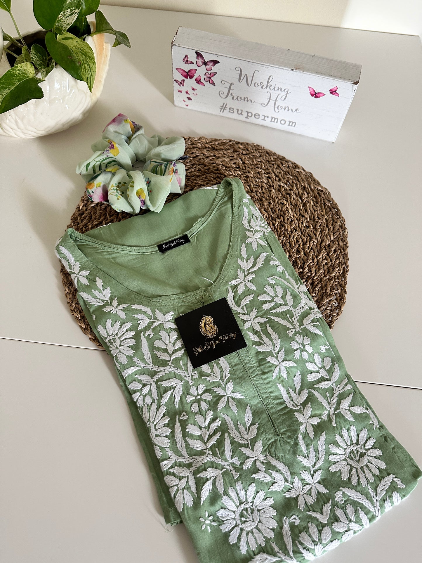 Pista Green - Modal Straight Kurta