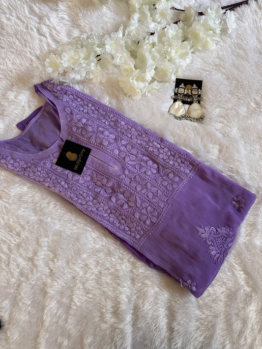 Lavender Ombré - Premium Viscose Kurti