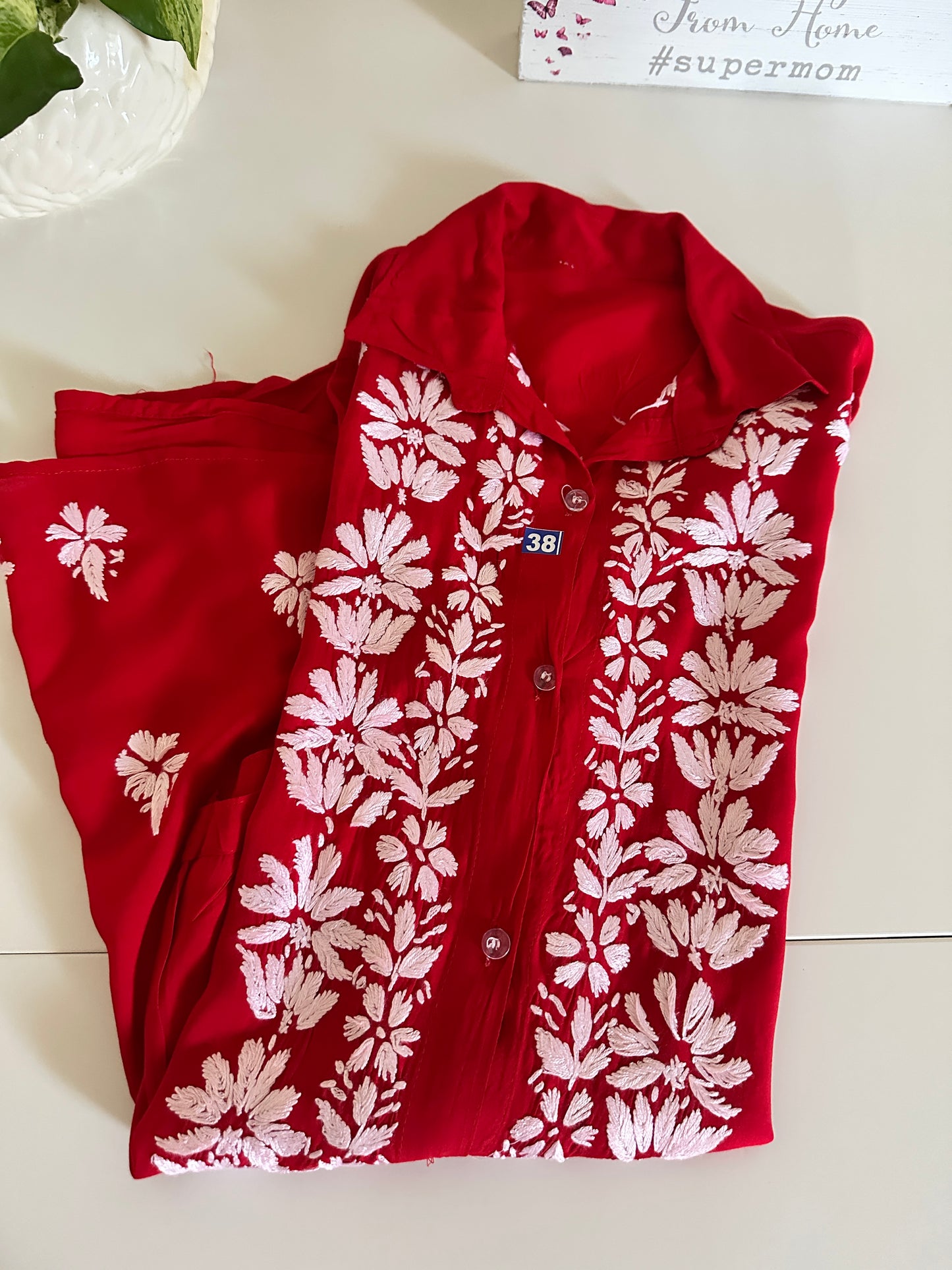 Red - Modal Madhuri Short Shirt