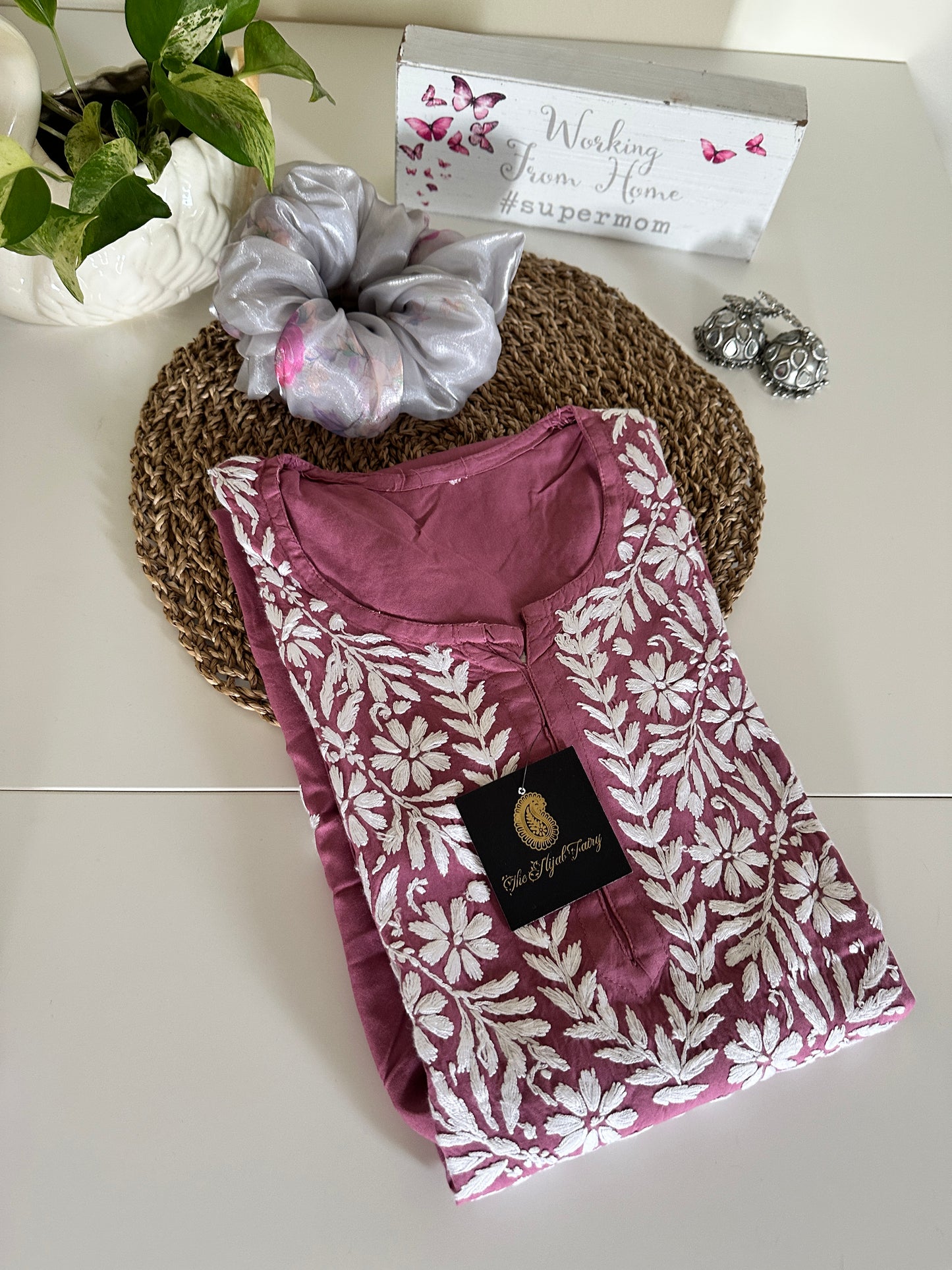 Mauve - Modal Straight Kurta