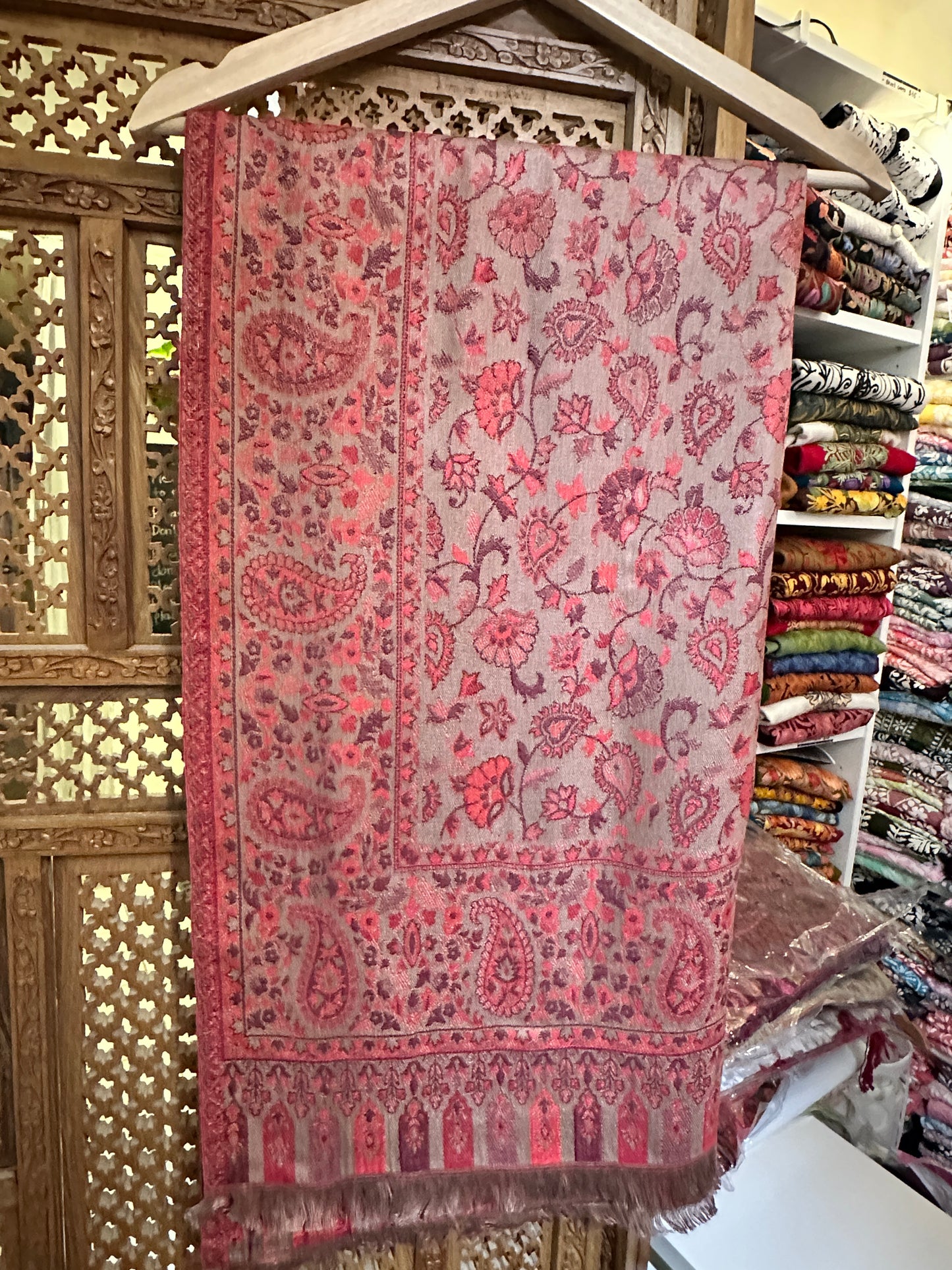 Kashmiri Kani Shawl (style-6) – Handwoven Luxury Wrap Traditional Kani Weave