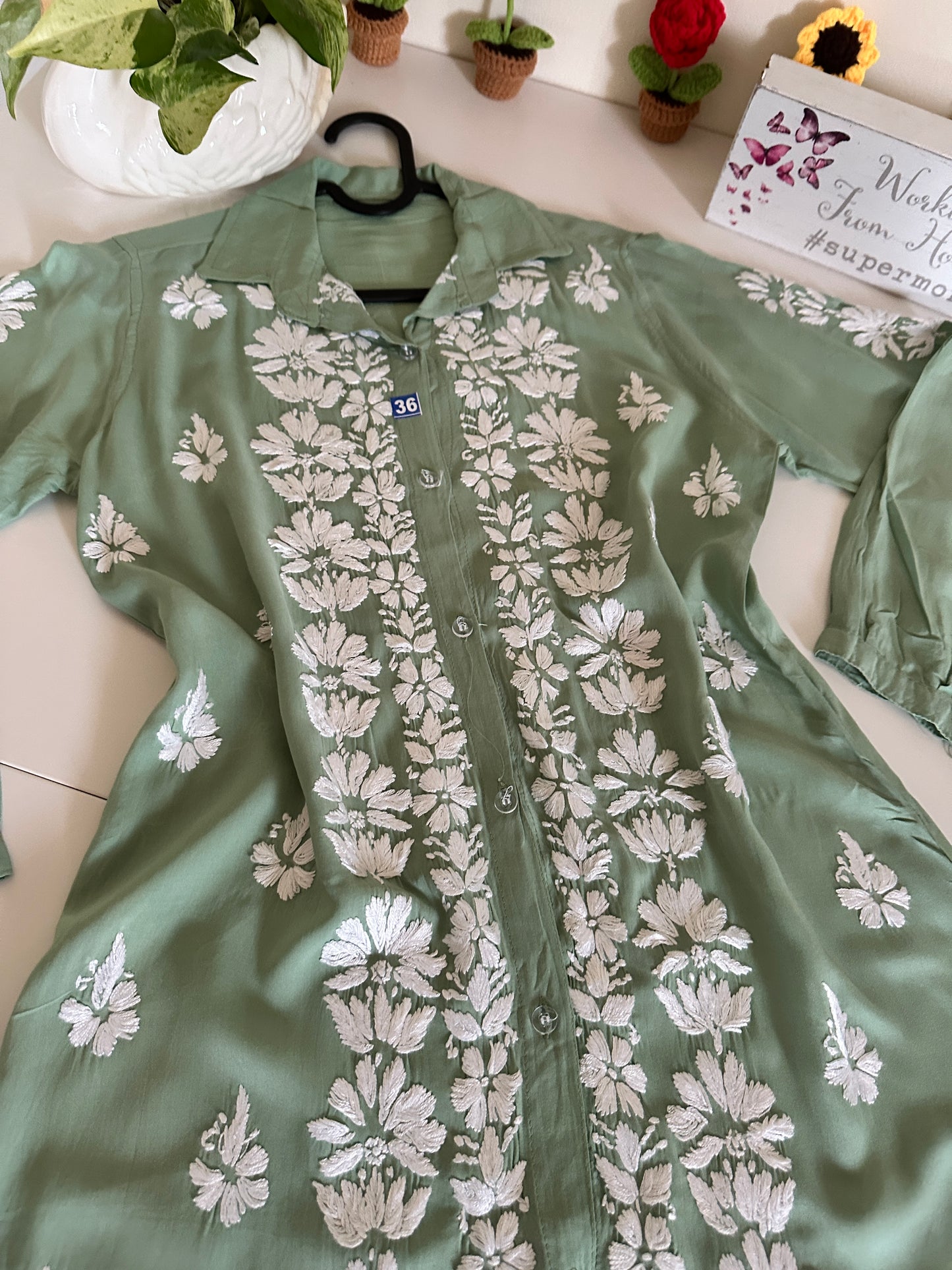 Jade Green - Modal Madhuri Short Shirt