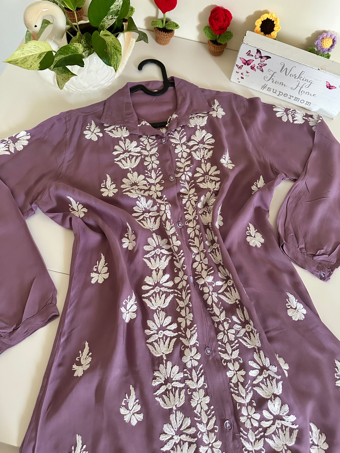 Dusty Lilac - Modal Madhuri Short Shirt
