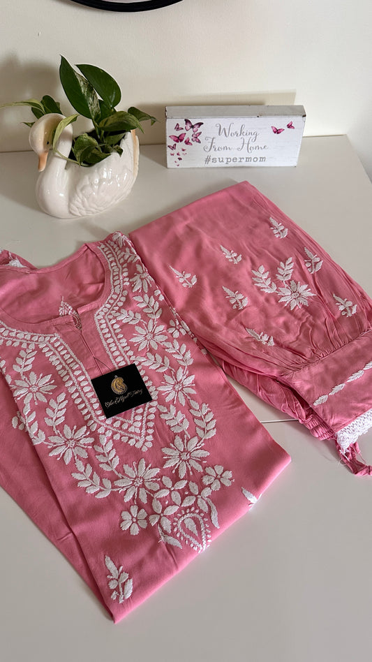 Gajari Pink - Afghani Set