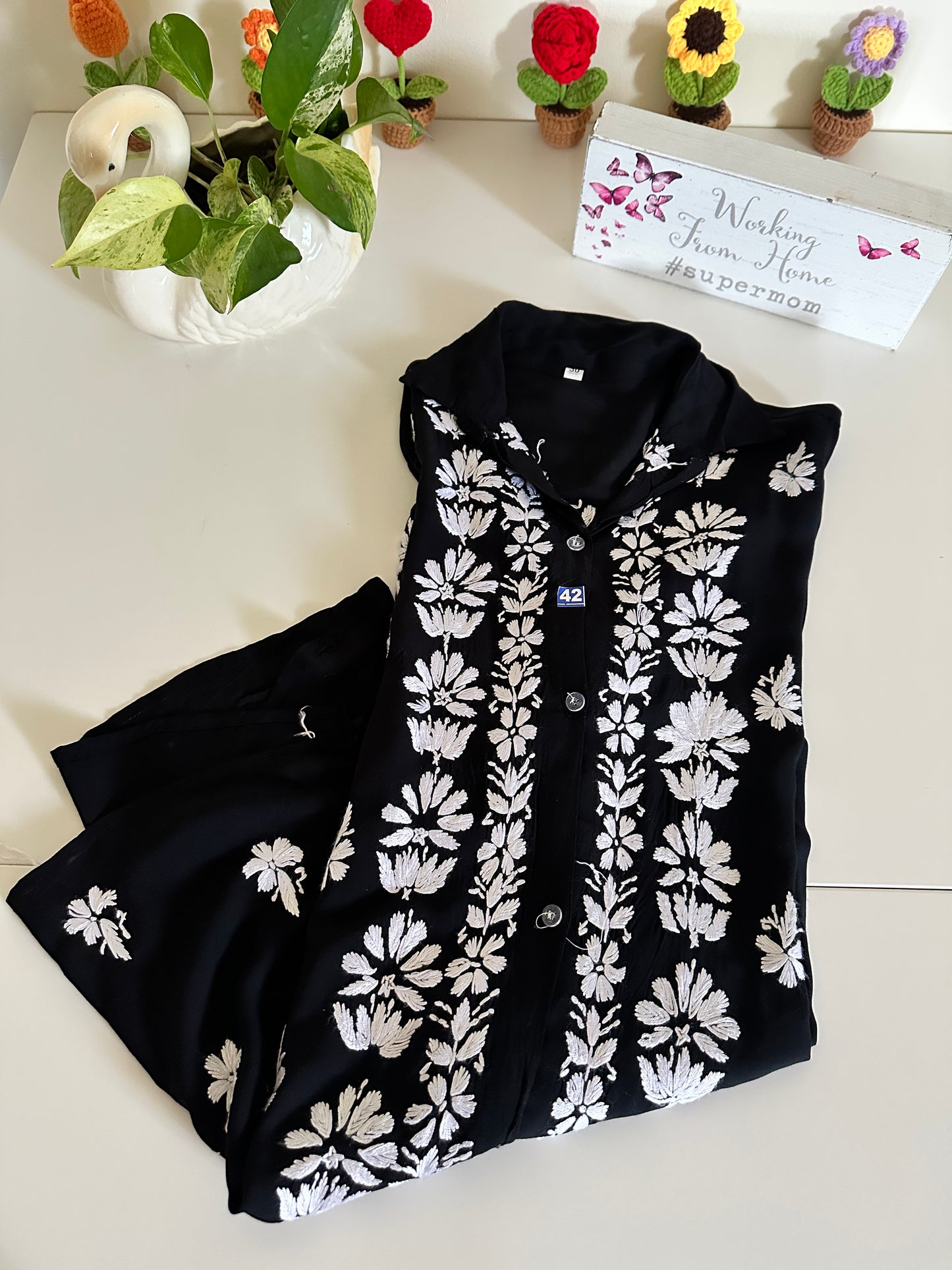 Black - Modal Madhuri Short Shirt