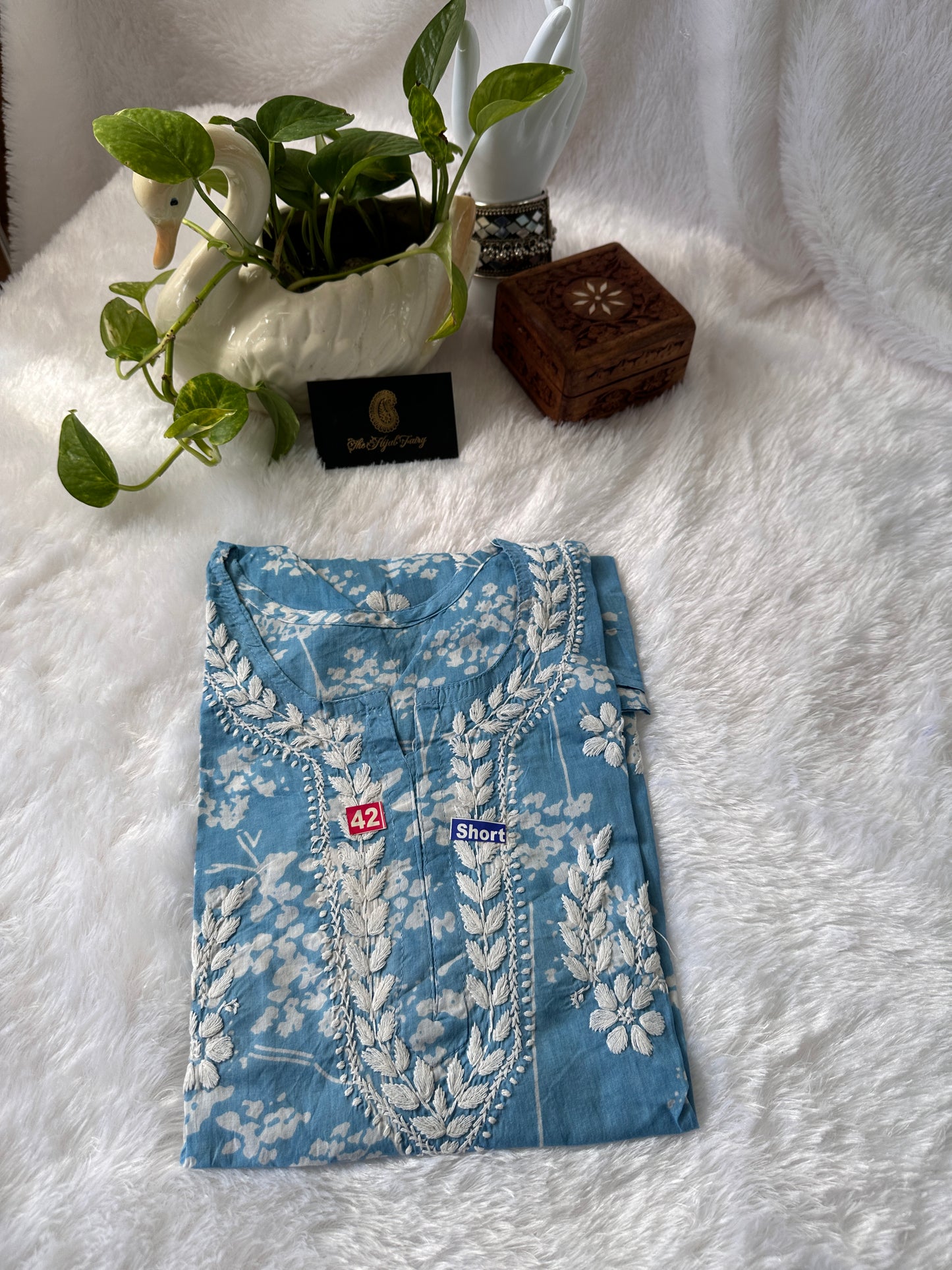 Blue - Malmal short top (design A)