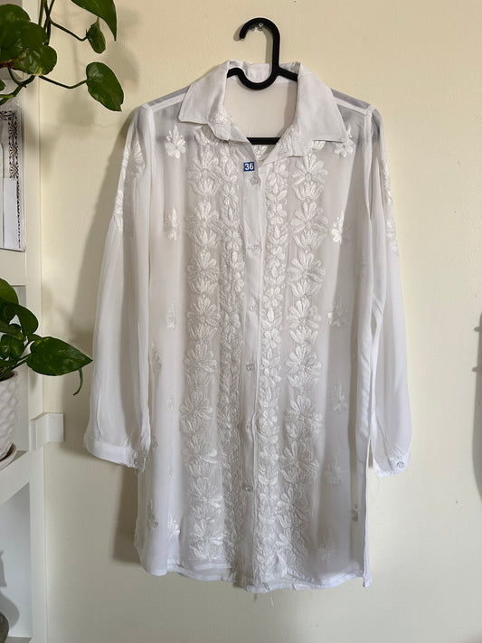 White - Modal Madhuri Short Shirt