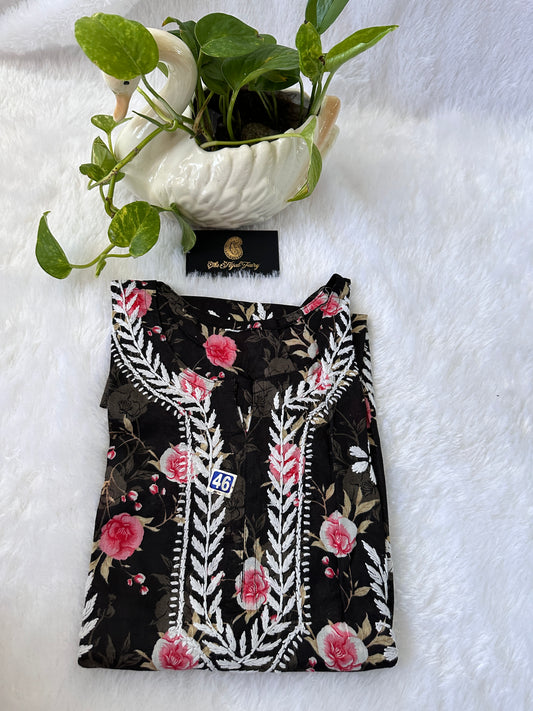 Black - Malmal short top (design A)