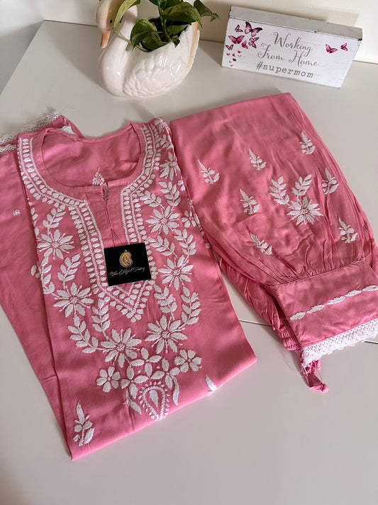 Gajari Pink - Afghani Set