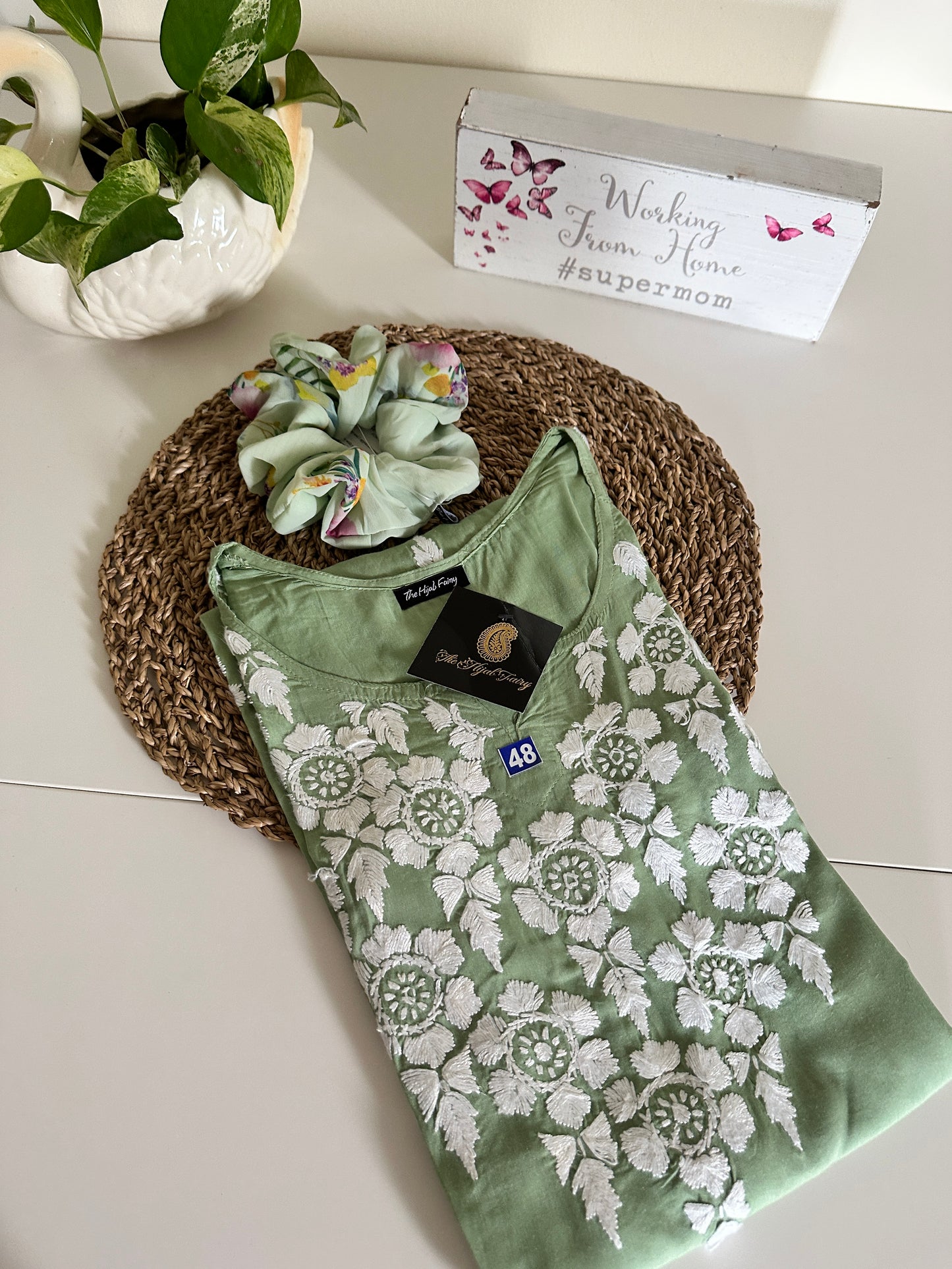 Pista Green - Modal Straight Kurta