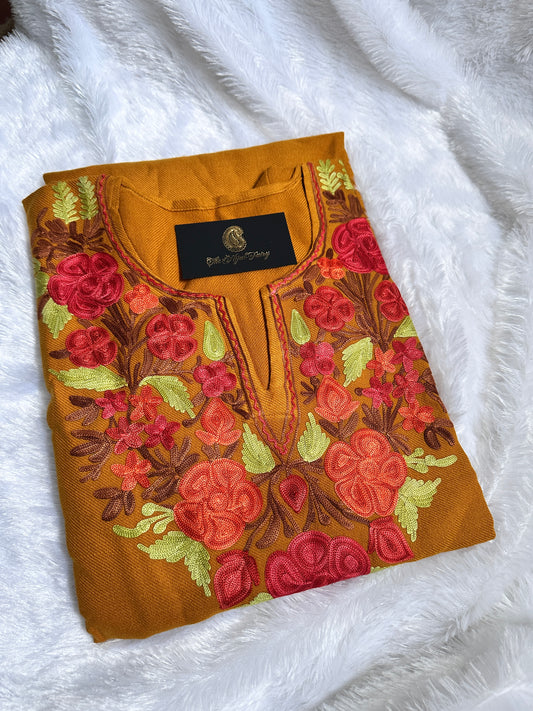 Pashmina Pheran - Mustard 4