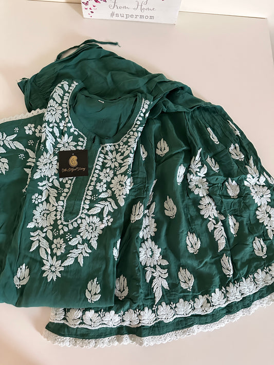 Jade Green - Modal Gharara Set