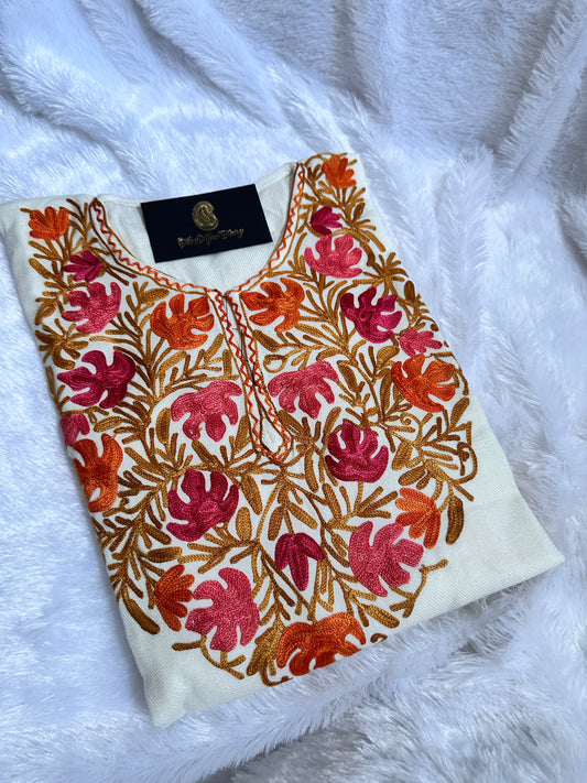 Pashmina Pheran - White 1