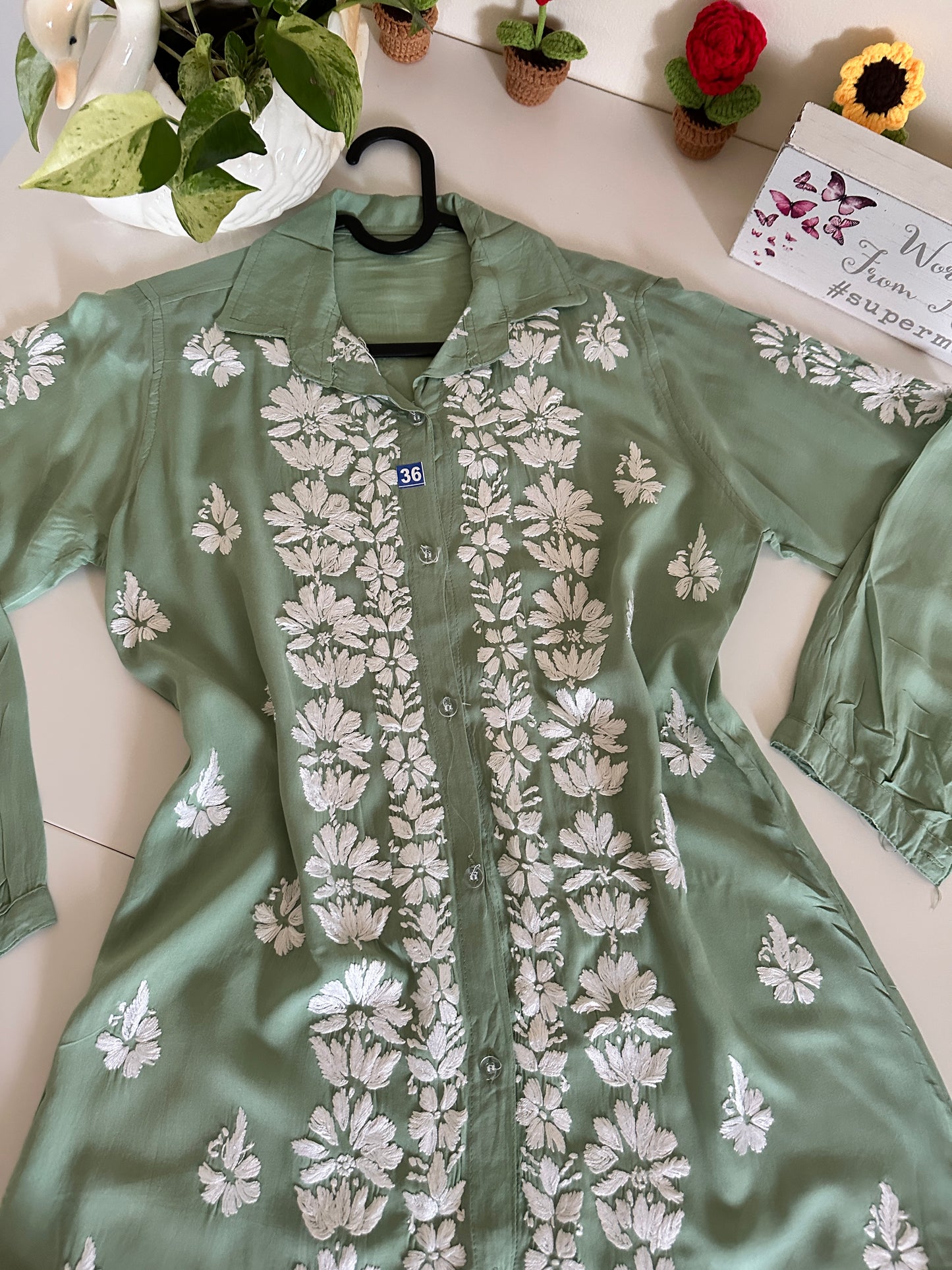 Jade Green - Modal Madhuri Short Shirt