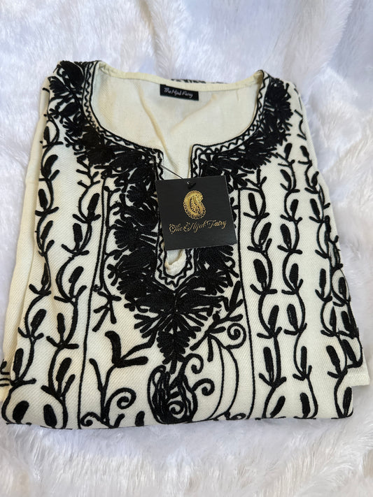 Pashmina Pheran - White 5