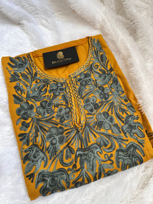 Pashmina Pheran - Mustard 2