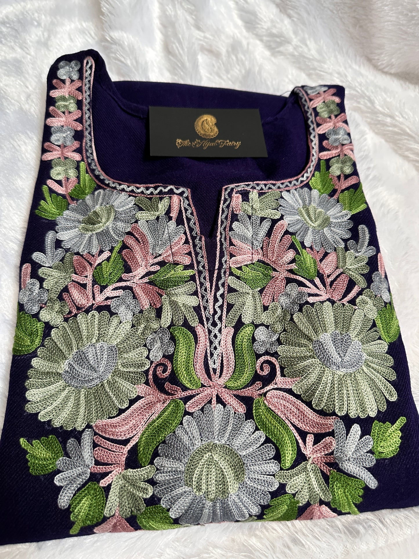 Pashmina Pheran - Navy Blue 6