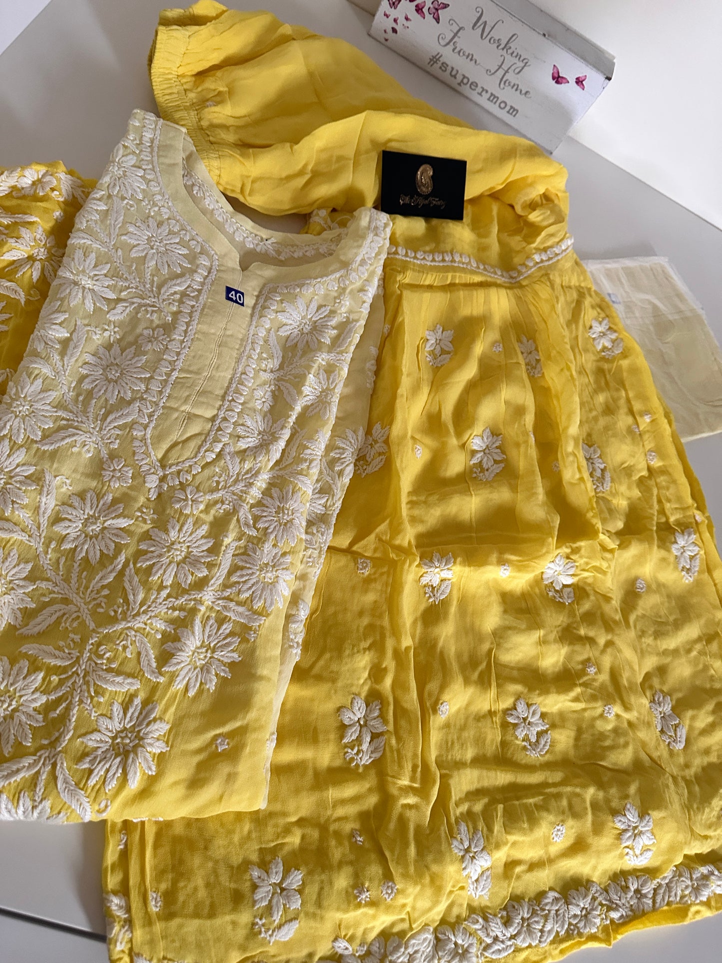 Yellow Ombre - Viscose Gharara Set