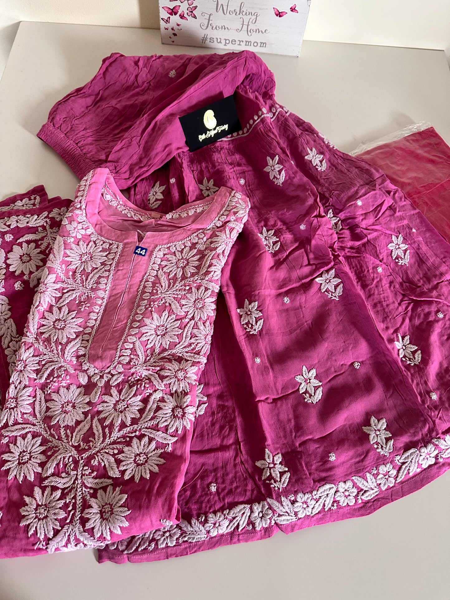 Orchid Ombre - Viscose Gharara Set