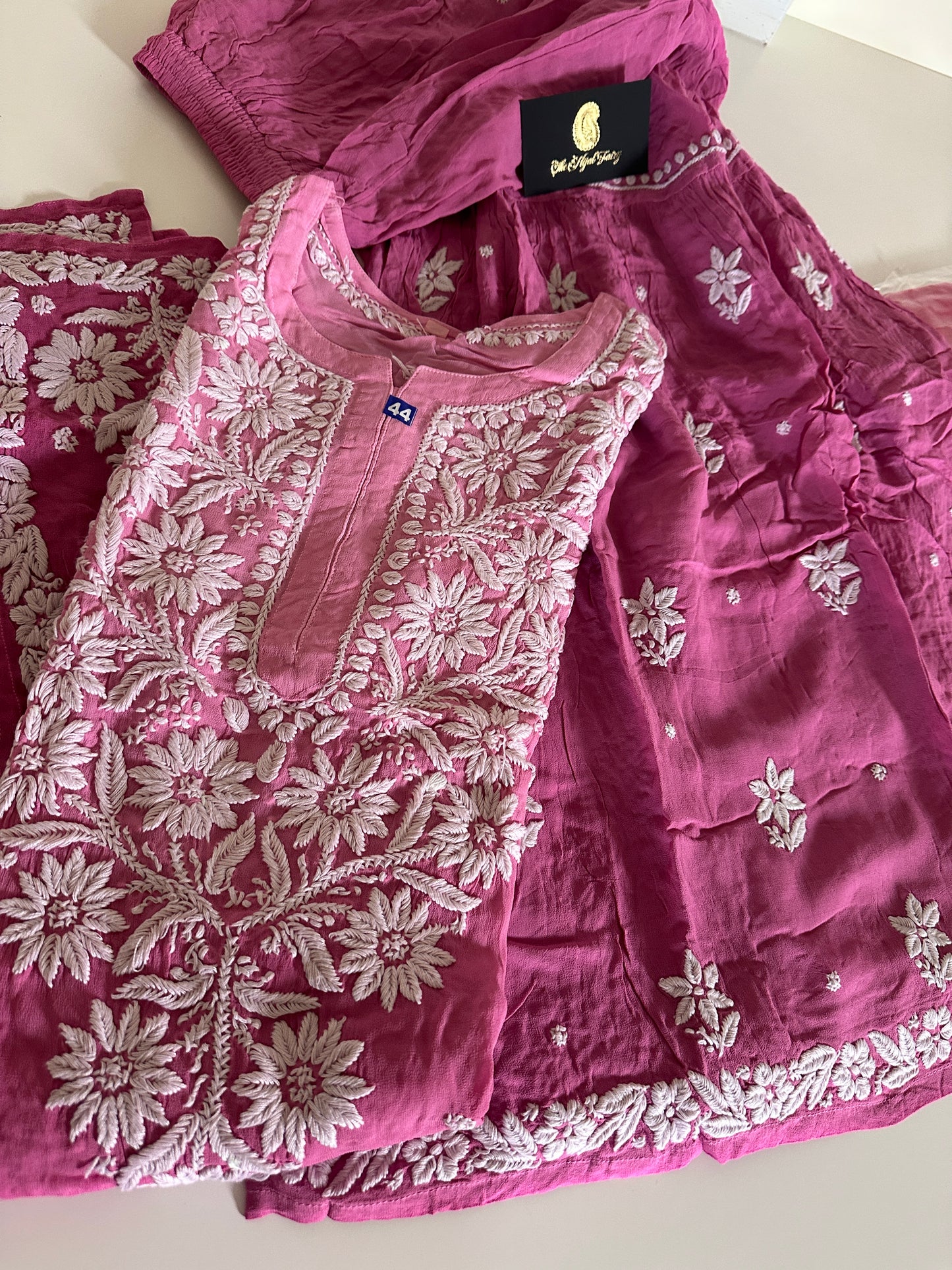 Orchid Ombre - Viscose Gharara Set