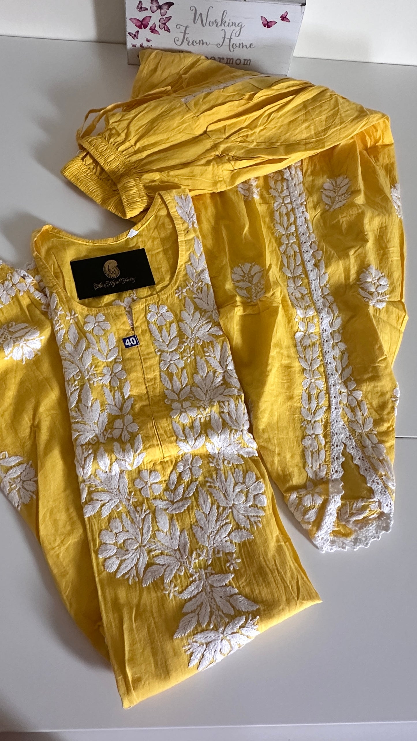 Yellow - Cotton Dhoti Co-ord Set